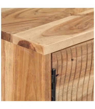 vidaXL Sideboard 115x35x75 cm Solid Acacia Wood