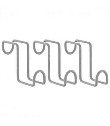 vidaXL Bridle Hangers 3 pcs Black Steel