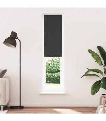 vidaXL Roller Blind Blackout Black 55x230 cm Fabric Width 50.7 cm Polyester