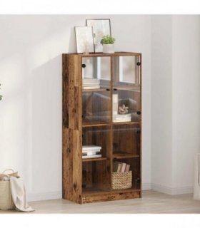 vidaXL Highboard Old Wood 68 x 37 x 142 cm Engineered Wood