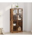 vidaXL Highboard Old Wood 68 x 37 x 142 cm Engineered Wood