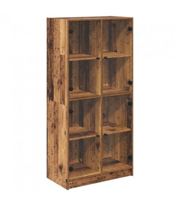 vidaXL Highboard Old Wood 68 x 37 x 142 cm Engineered Wood