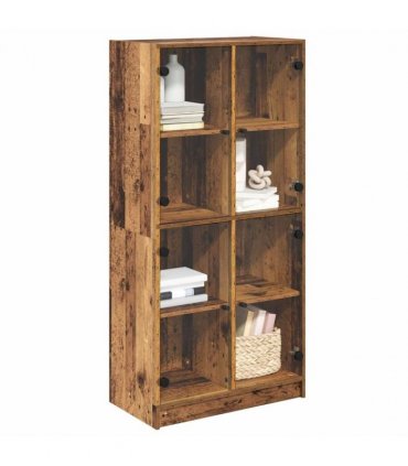 vidaXL Highboard Old Wood 68 x 37 x 142 cm Engineered Wood