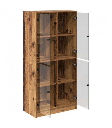 vidaXL Highboard Old Wood 68 x 37 x 142 cm Engineered Wood