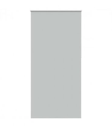 vidaXL Roller Blind Blackout Light Grey 100x210 cm Fabric Width 95.7 cm Polyester