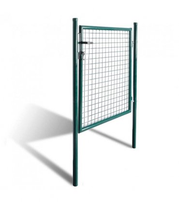 vidaXL Single Door Fence Gate 100x100 cm Powder-Coated Steel