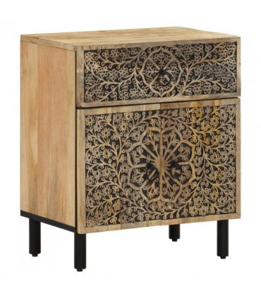 vidaXL Bedside Cabinet 50x33x60 cm Solid Wood Mango