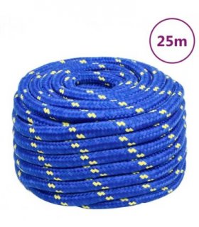 vidaXL Boat Rope Blue 20 mm 25 m Polypropylene