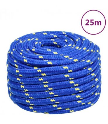 vidaXL Boat Rope Blue 20 mm 25 m Polypropylene