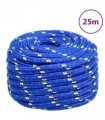 vidaXL Boat Rope Blue 20 mm 25 m Polypropylene