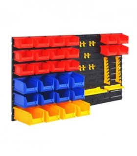 vidaXL Wall-Mountable Garage Tool Organiser