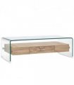 vidaXL Coffee Table Clear 98x45x31 cm Tempered Glass