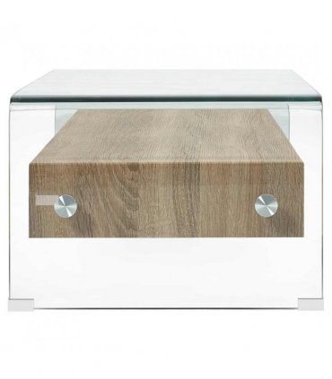 vidaXL Coffee Table Clear 98x45x31 cm Tempered Glass