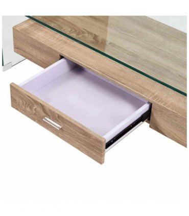 vidaXL Coffee Table Clear 98x45x31 cm Tempered Glass