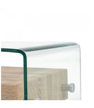 vidaXL Coffee Table Clear 98x45x31 cm Tempered Glass