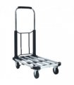 vidaXL Foldable Transport Trolley 150 kg Aluminium Sliver