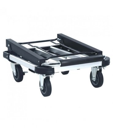 vidaXL Foldable Transport Trolley 150 kg Aluminium Sliver