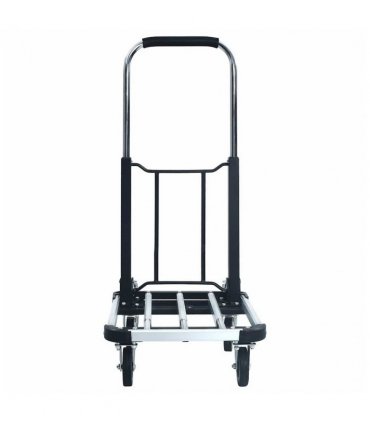 vidaXL Foldable Transport Trolley 150 kg Aluminium Sliver
