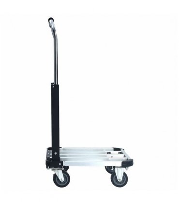 vidaXL Foldable Transport Trolley 150 kg Aluminium Sliver