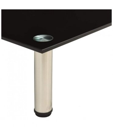 vidaXL TV Stand Black 40x35x17 cm Tempered Glass