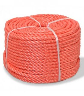 vidaXL Twisted Rope Polypropylene 10 mm 250 m Orange