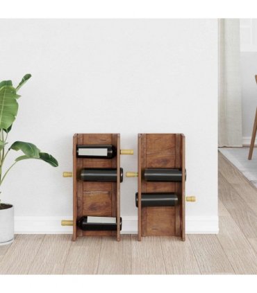 vidaXL Rack Brown 24 x 13 x 54 cm Solid Mahogany Wood