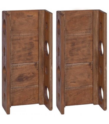 vidaXL Rack Brown 24 x 13 x 54 cm Solid Mahogany Wood