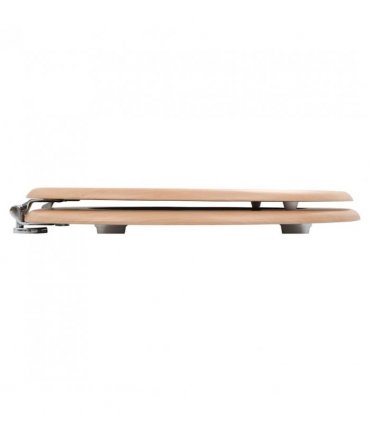 vidaXL WC Toilet Seat with Lid MDF Bamboo Design