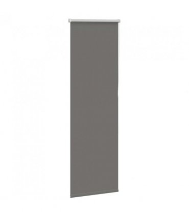 vidaXL Roller Blind Blackout Grey 55x130 cm Fabric Width 50.7 cm Polyester