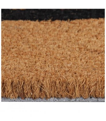 vidaXL Door Mat Natural 45x75 cm Tufted Coir