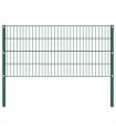 vidaXL Fence Panel with Posts Iron 176.5x80 cm Green