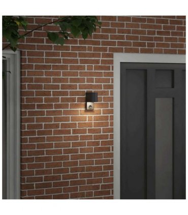 vidaXL Outdoor Wall Light Black 12 x 7 x 15 cm Stainless Steel