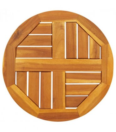 vidaXL Table Top Ø40x2 cm Round Solid Wood Acacia