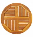 vidaXL Table Top Ø40x2 cm Round Solid Wood Acacia