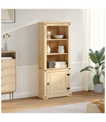 vidaXL Highboard Corona 74x38x170 cm Solid Wood Pine
