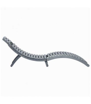 vidaXL Sun Lounger | Grey wash | Solid acacia wood | Standard Sun Lounger Size