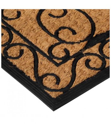 vidaXL Door Mat Rectangular 45x75 cm Rubber and Coir