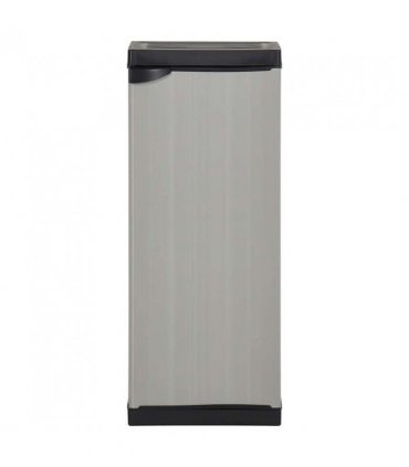 vidaXL Garden Storage Cabinet | Grey and Black | PVC and Polypropylene | Compact