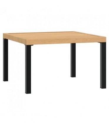vidaXL Garden Coffee Table Black 65x65x40 cm Aluminium