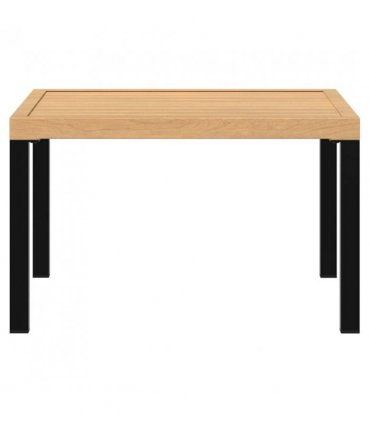 vidaXL Garden Coffee Table Black 65x65x40 cm Aluminium