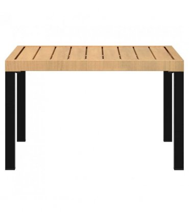 vidaXL Garden Coffee Table Black 65x65x40 cm Aluminium
