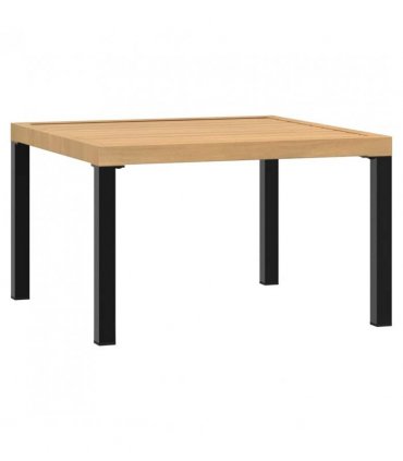 vidaXL Garden Coffee Table Black 65x65x40 cm Aluminium