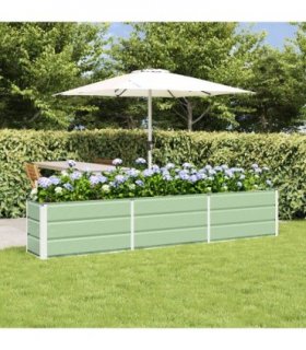 vidaXL Planter Green 240 x 40 x 45 cm Steel