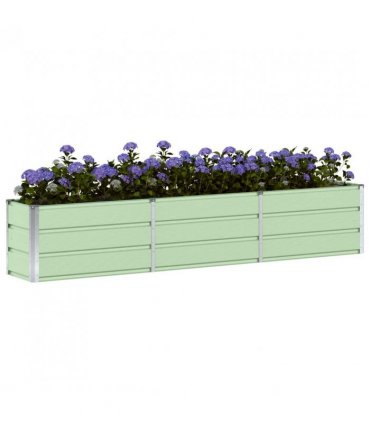 vidaXL Planter Green 240 x 40 x 45 cm Steel