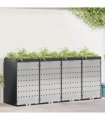 vidaXL Wheelie Bin Storage for 4 Bins Anthracite 272 x 77.5 x 121.5 cm