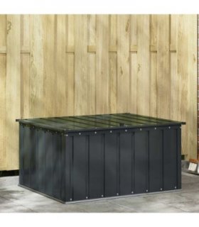 vidaXL Garden Storage Box Black 101 x 82 x 50 cm Steel
