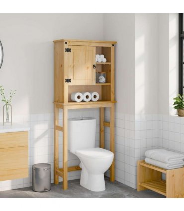 vidaXL Bathroom Washing Machine Cabinet Corona Solid Wood Pine