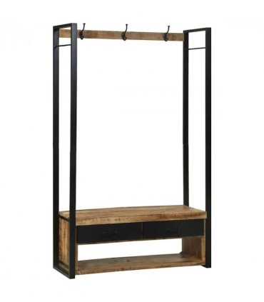 vidaXL Clothes Rack Brown 110 x 40 x 179 cm Solid Mango wood