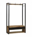 vidaXL Clothes Rack Brown 110 x 40 x 179 cm Solid Mango wood