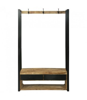 vidaXL Clothes Rack Brown 110 x 40 x 179 cm Solid Mango wood